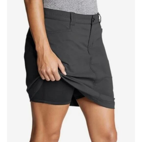 Eddie Bauer Womens 14 / XL Adventurer 2.0 Active Skirt Skort Black Golf - Picture 3 of 9